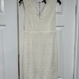 Forever 21 Cream Lace Mini Dress
